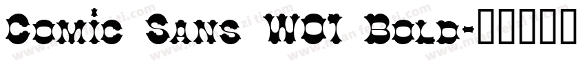 Comic Sans W01 Bold字体转换